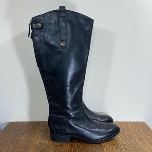 Sam Edelman Penny 2 Black Leather Zip Riding Boot Women’s Size 6.5M